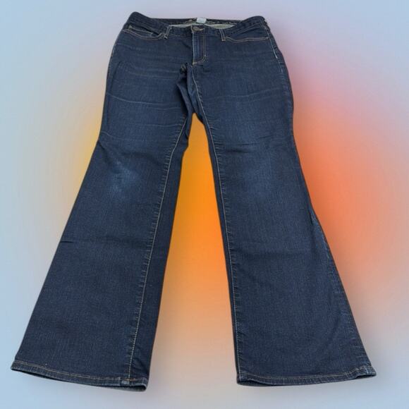 EDDIE BAUER Women's 10 CURVY BOOTCUT Blue Jeans - Picture 2 of 4